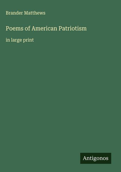 Produktbild: Poems of American Patriotism