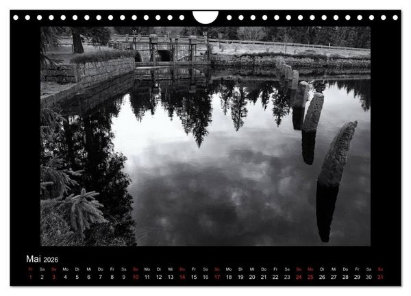 Produktbild: Harz-Bilder in monochrome (Wandkalender 2026 DIN A4 quer), CALVENDO Monatskalender