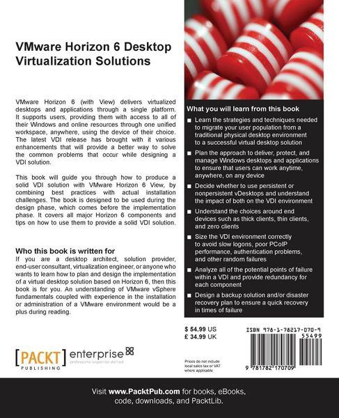 Produktbild: Vmware Horizon 6 Desktop Virtualization Solutions Second Edition