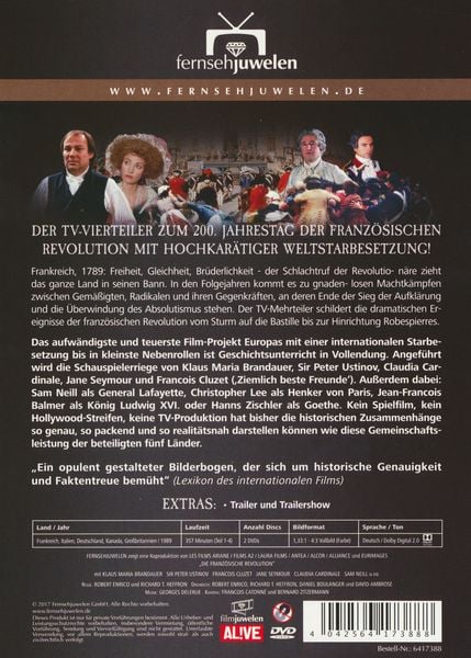Produktbild: Die franz&ouml;sische Revolution - fernsehjuwelen [2 DVDs]