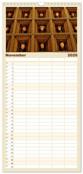 Produktbild: Familienplaner 2026 - Besucht doch mal Krakau mit 5 Spalten (Wandkalender, 21 x 45 cm) CALVENDO