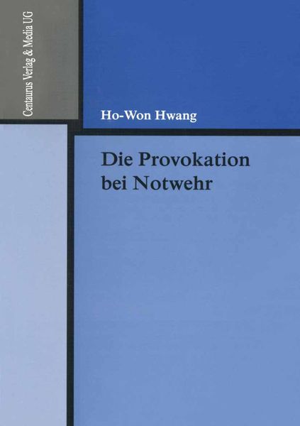 Produktbild: Die Provokation bei Notwehr