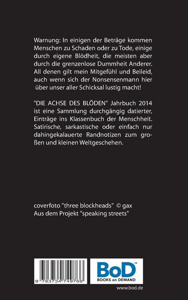 Produktbild: Die Achse des Bl&ouml;den