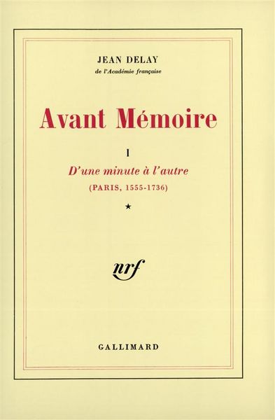 Produktbild: Avant-m&eacute;moire