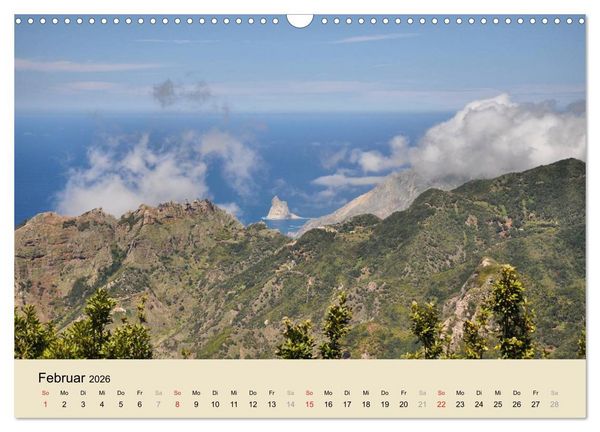 Produktbild: Teneriffa 2026 (Wandkalender 2026 DIN A3 quer), CALVENDO Monatskalender