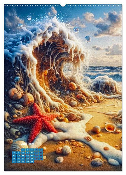 Produktbild: Aus Sand und Meerschaum! (Wandkalender 2026 DIN A2 hoch), CALVENDO Monatskalender