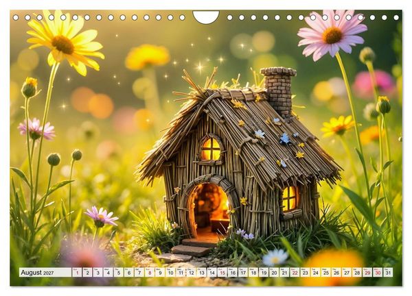 Produktbild: Where the Fairies Dwell - A year of hidden forest homes and gentle magic (Wall Calendar 2027 DIN A4 landscape), CALVENDO 12 Month Wall Calendar
