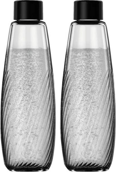 Sodastream Glasflasche DUO Glasflasche Riffled Schwarz, Transparent kaufen