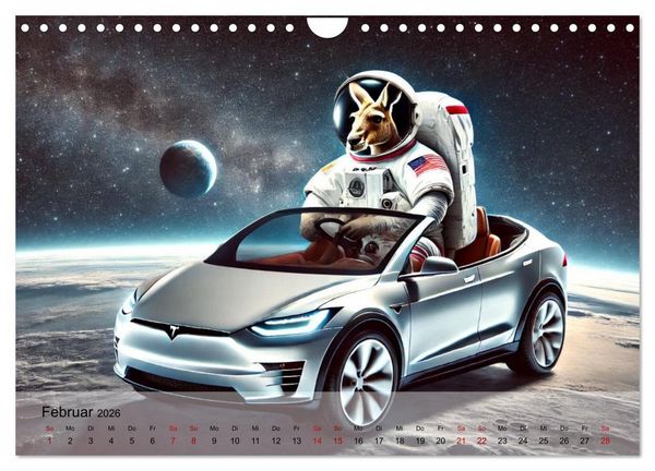 Produktbild: Tierische Illusionen - Humorvolle Tierfantasien (Wandkalender 2026 DIN A4 quer), CALVENDO Monatskalender