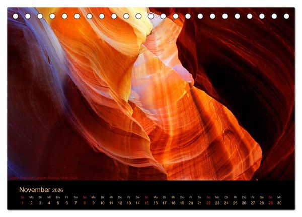Produktbild: USA Der S&uuml;dwesten - Einzigartige Monumente (Tischkalender 2026 DIN A5 quer), CALVENDO Monatskalender