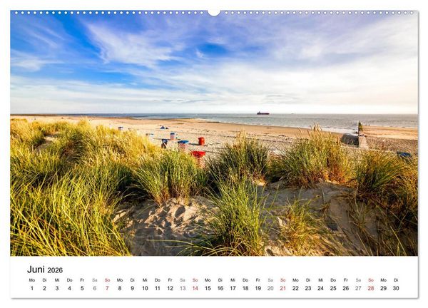 Produktbild: Borkum - Inselblicke (Wandkalender 2026 DIN A2 quer), CALVENDO Monatskalender
