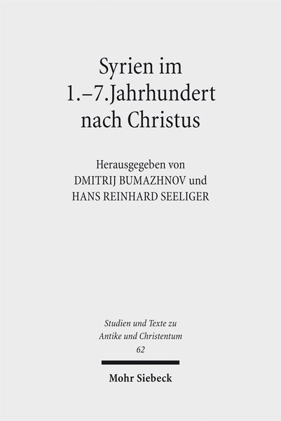Produktbild: Syrien im 1.-7. Jahrhundert nach Christus