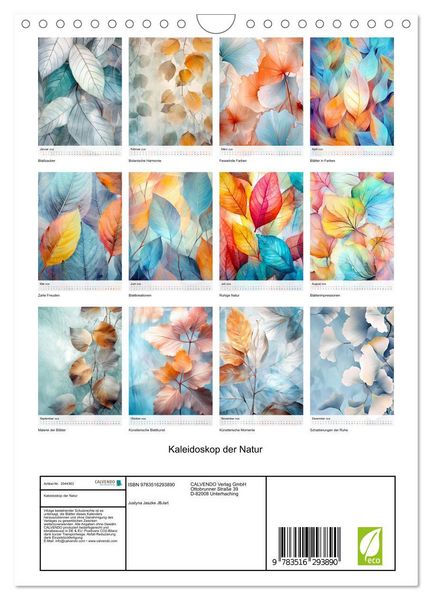 Produktbild: Kaleidoskop der Natur (Wandkalender 2026 DIN A4 hoch), CALVENDO Monatskalender