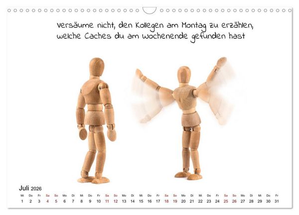 Produktbild: Ich Geocache jetzt (Wandkalender 2026 DIN A3 quer), CALVENDO Monatskalender