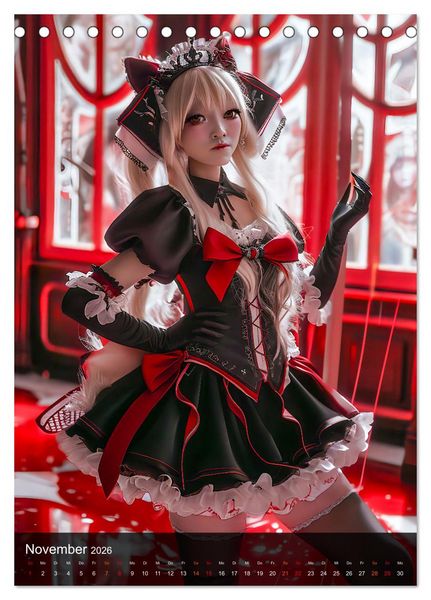 Produktbild: Anime-Girls - Japanische Kawaii-Sch&ouml;nheiten im Anime-Stil (Tischkalender 2026 DIN A5 hoch), CALVENDO Monatskalender