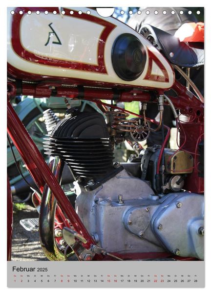 Produktbild: Motorrad Oldtimer - Motoransichten (Wandkalender 2025 DIN A4 hoch), CALVENDO Monatskalender