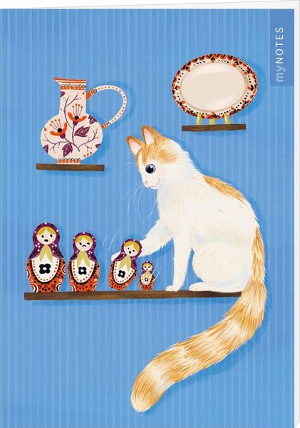 MyNOTES Papeterie: Notizheft Katzen regieren die Welt – Katzenspiel, Buch von , arsedition, 4014489140900