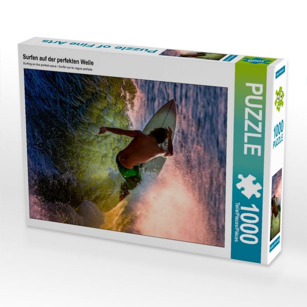 Produktbild: CALVENDO Puzzle Surfen auf der perfekten Welle 1000 Teile Lege-Gr&ouml;&szlig;e 480 x 640 cm Foto-Puzzle Bild von Peter Roder