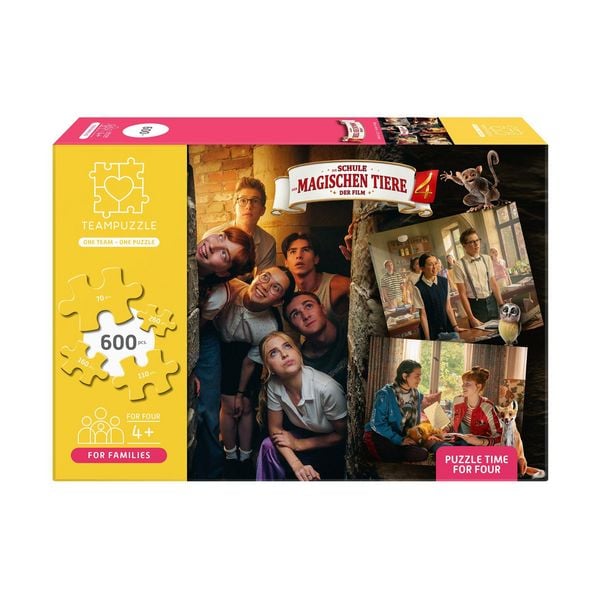 Produktbild: TEAMPUZZLE &ndash; Schule der magischen Tiere 4 &ndash; 600 Teile &ndash; Puzzle mit gro&szlig;en & kleinen Teilen
