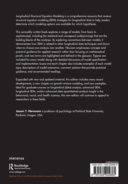 Produktbild: Longitudinal Structural Equation Modeling