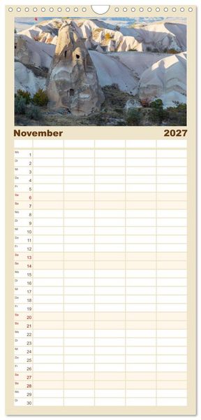Produktbild: Familienplaner 2027 - Kappadokien, Feent&uuml;rme und Ballontr&auml;ume mit 5 Spalten (Wandkalender, 21 x 45 cm) CALVENDO