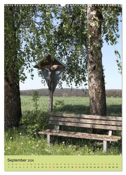 Produktbild: Wegkreuze - christliche Symbole am Wegesrand (Wandkalender 2026 DIN A2 hoch), CALVENDO Monatskalender