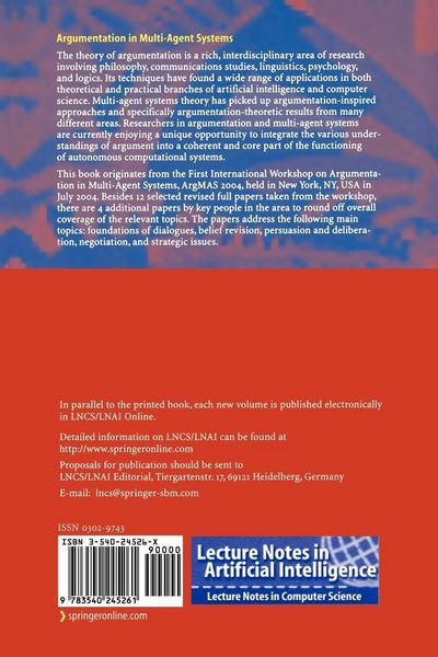 Produktbild: Argumentation in Multi-Agent Systems