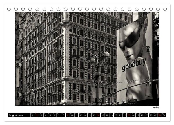 Produktbild: Manhattan Memories - Erinnerungen an New York (Tischkalender 2026 DIN A5 quer), CALVENDO Monatskalender