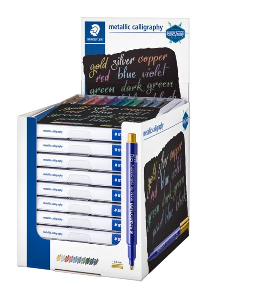 Produktbild: STAEDTLER 8325 Metallic calligraphy, Etui mit 10 sortierten Farben, 8325 TB10