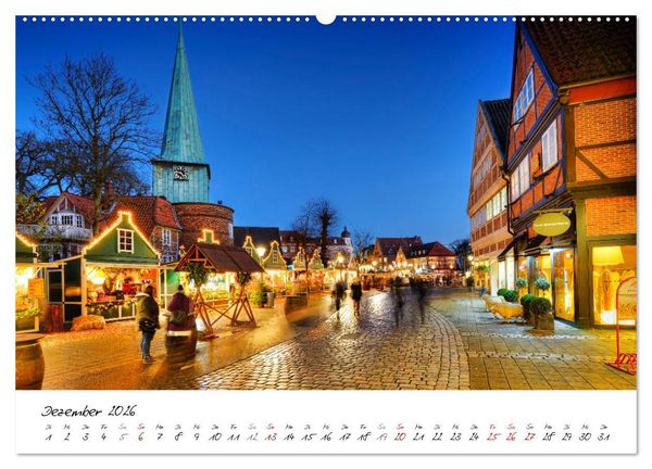 Produktbild: Unser buntes Bergedorf (Wandkalender 2026 DIN A2 quer), CALVENDO Monatskalender