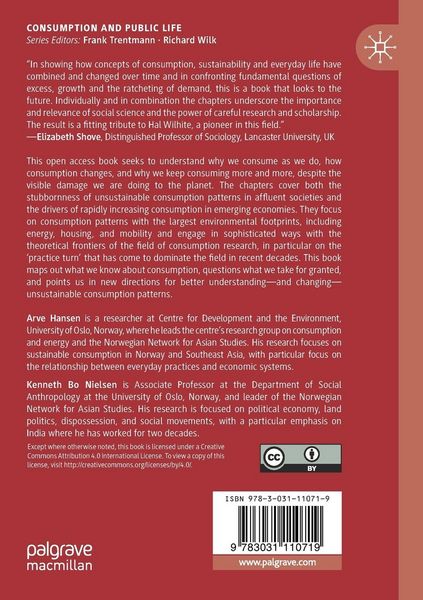 Produktbild: Consumption, Sustainability and Everyday Life