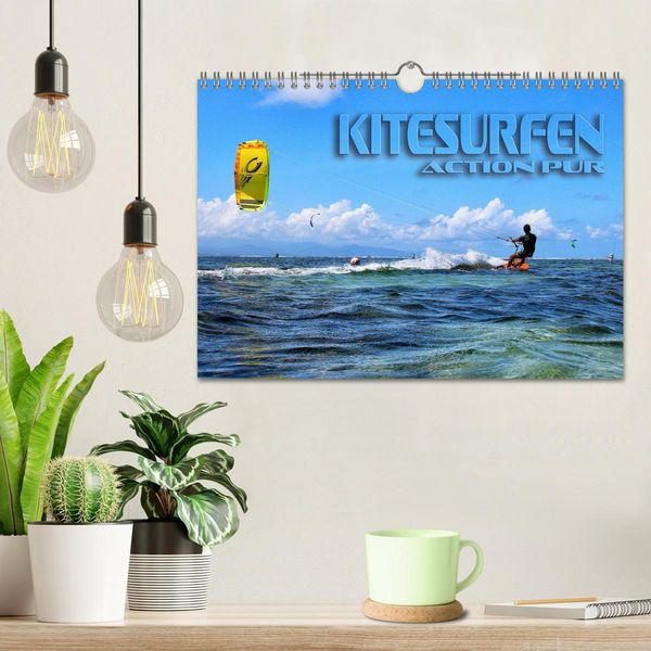 Produktbild: Kitesurfen - Action pur (Wandkalender 2026 DIN A4 quer), CALVENDO Monatskalender