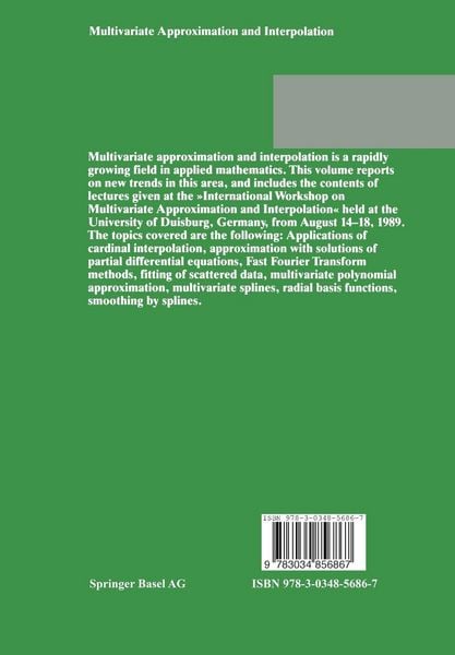 Produktbild: Multivariate Approximation and Interpolation