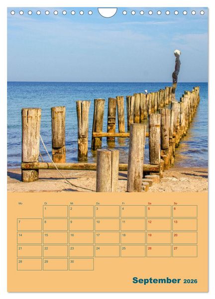 Produktbild: Fischland-Dar&szlig;-Zingst Terminplaner (Wandkalender 2026 DIN A4 hoch), CALVENDO Monatskalender