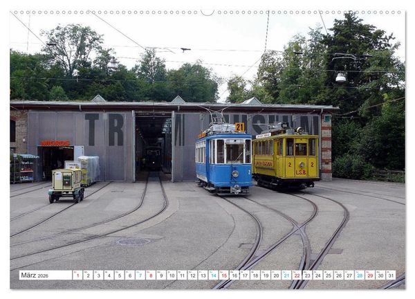Produktbild: Die Z&uuml;rcher Tram (Wandkalender 2026 DIN A2 quer), CALVENDO Monatskalender