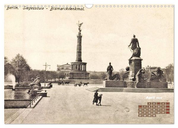 Produktbild: Gr&uuml;&szlig;e aus Berlin &ndash; Die Stadt in historischen Ansichten (Wandkalender 2026 DIN A3 quer), CALVENDO Monatskalender
