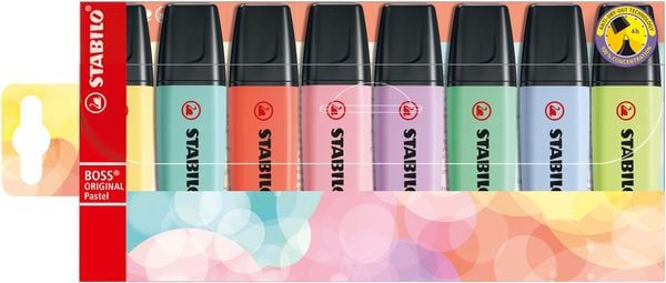 Stabilo Marker Boss Original Pastel 8er Set