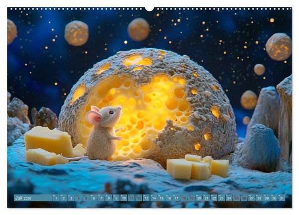 Produktbild: M&auml;use w&uuml;rden K&auml;se kaufen (Wandkalender 2026 DIN A2 quer), CALVENDO Monatskalender