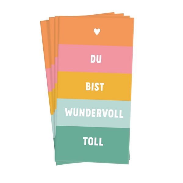 Produktbild: Papiertaschent&uuml;cher Du bist wundervoll toll