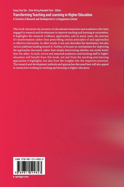 Produktbild: Transforming Teaching and Learning in Higher Education