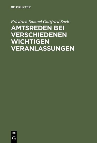 Produktbild: Amtsreden bei verschiedenen wichtigen Veranlassungen