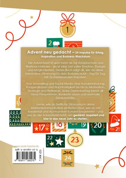 Produktbild: Business Adventskalender-Buch