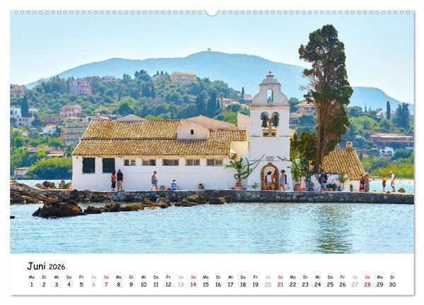 Produktbild: Mediterraner Zauber - Korfu in all seinen Facetten (hochwertiger Premium Wandkalender 2026 DIN A2 quer), Kunstdruck in Hochglanz
