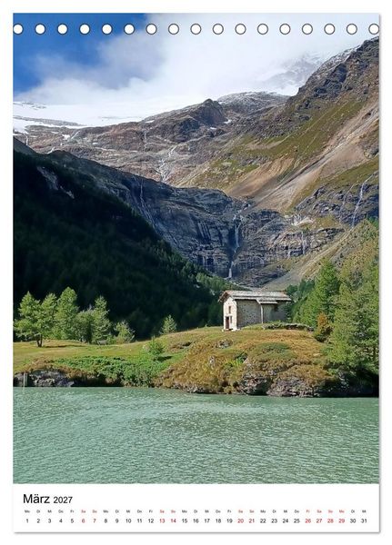 Produktbild: Traumhafte Bergwelt - Im Bann des Lichts (Tischkalender 2027 DIN A5 hoch), CALVENDO Monatskalender