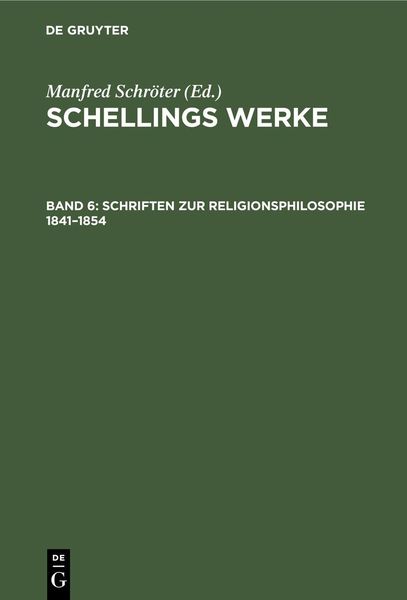 Produktbild: Schriften zur Religionsphilosophie 1841-1854
