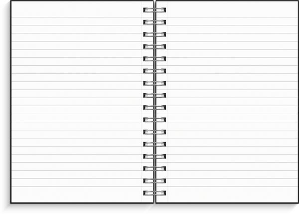 Produktbild: Burde Notizbuch A5 schwarz/silber