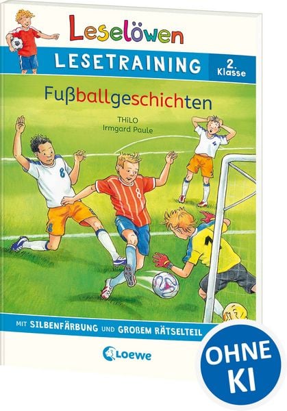 Produktbild: Lesel&ouml;wen Lesetraining 2. Klasse - Fu&szlig;ballgeschichten