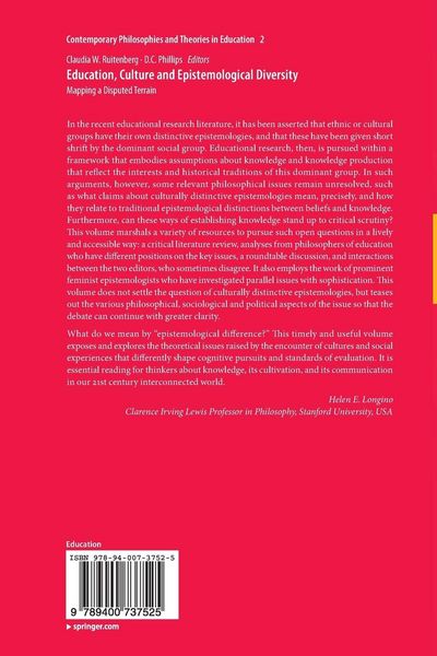 Produktbild: Education, Culture and Epistemological Diversity