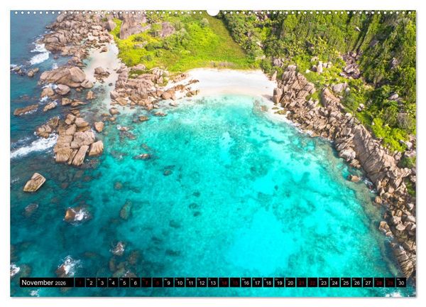 Produktbild: Seychellen Inselblicke (Wandkalender 2026 DIN A2 quer), CALVENDO Monatskalender