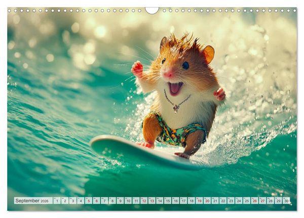 Produktbild: Hamster auf Reisen (Wandkalender 2026 DIN A3 quer), CALVENDO Monatskalender